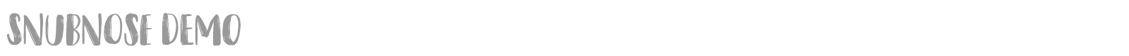 Snubnose font preview